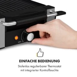 Bistecca Raclette 1200W Metall / Stein 8 Personen Kontroll-LED -Einrichtungsgeschäft 10035293 de 0007 logo