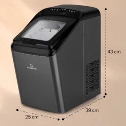 Partytime Eiswürfelmaschine Klareis 15kg/24h Edelstahl -Einrichtungsgeschäft 10035295 yy 0011 dimensions