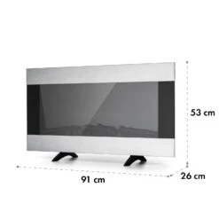 Basel Illumine Elektrokamin Flammenillusion 2000 W 2 Stufen Dimmbar -Einrichtungsgeschäft 10035297 yy 0009 logo Klarstein Basel Illumine Elektrokamin