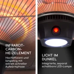 Heat Square Infrarot-Heizstrahler 1000/2000W Carbon IP24 LED -Einrichtungsgeschäft 10035345 de 0004 logo