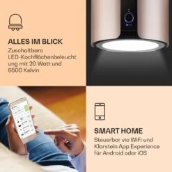 Skyfall Smart Inselabzugshaube Ø45cm Umluft 402m³/h LED -Einrichtungsgeschäft 10035378 de 0003 logo