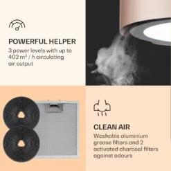 Skyfall Smart Inselabzugshaube Ø45cm Umluft 402m³/h LED -Einrichtungsgeschäft 10035378 uk 0005 logo