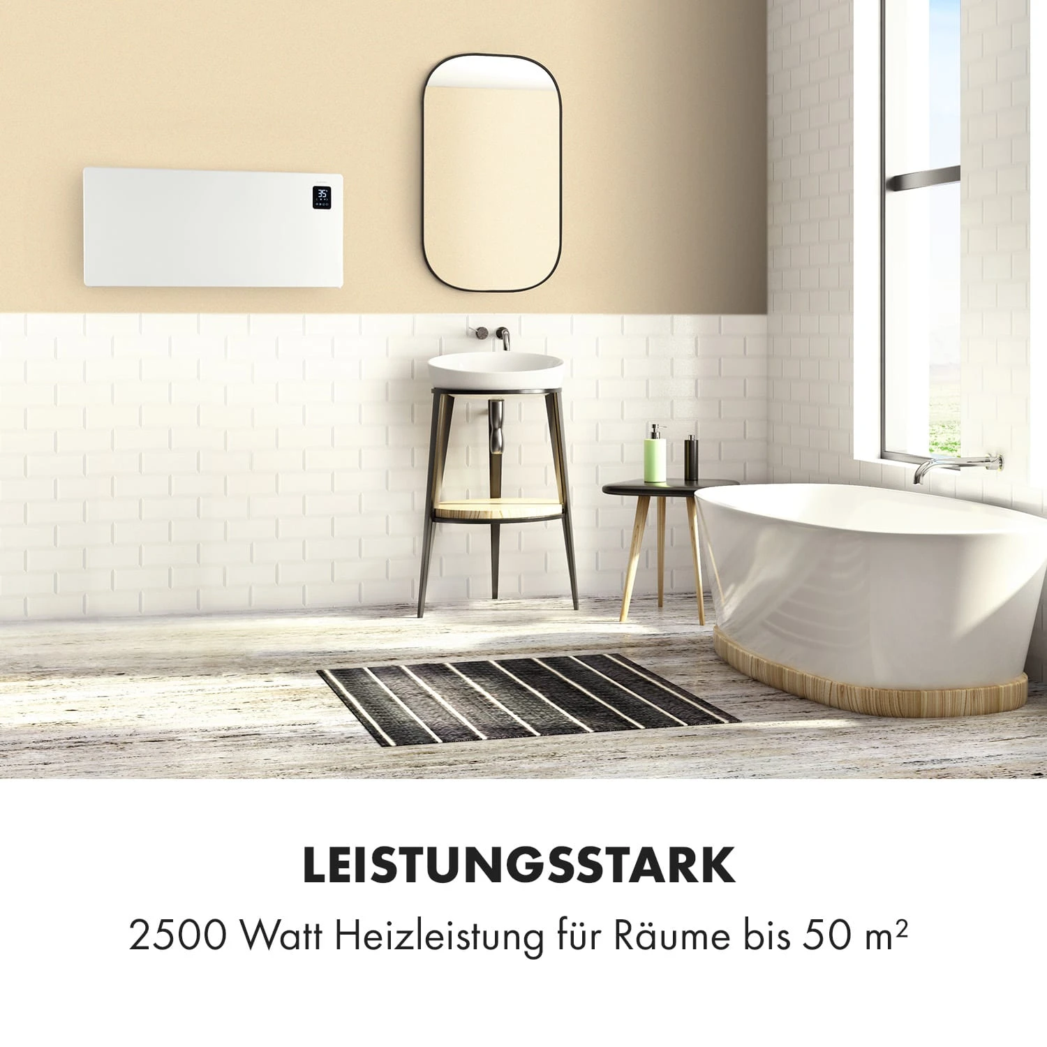 Bansin Smart 2500 Konvektionsheizgerät 2500W App-Steuerung 3 Bansin Smart 2500 Konvektionsheizgerät 2500W App-Steuerung – Bild 3