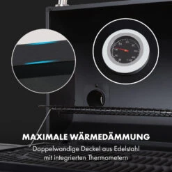 Kingsville Smoker Kombigrill Gas Kohle Smoker 13,5kW 3+1 Brenner -Einrichtungsgeschäft 10035409 de 0010 logo