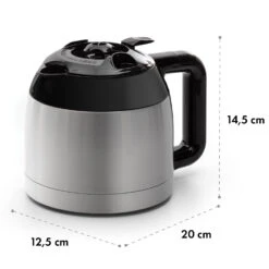 Arabica Thermoskanne Zubehör Ersatz Edelstahl Silber/schwarz -Einrichtungsgeschäft 10035422 yy 0006 dimensions