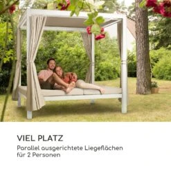 Eremitage Double XL Sunbed 2 Pers Stahl-Rahmen Sonnendach Vorhänge -Einrichtungsgeschäft 10035430 de 0003 logo
