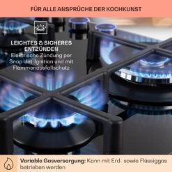 Illuminosa 4 Gaskochfeld 4-flammig Sabaf-Brenner Glaskeramik -Einrichtungsgeschäft 10035464 de 0005 usp