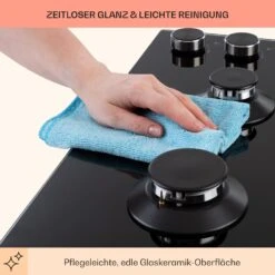 Illuminosa 4 Gaskochfeld 4-flammig Sabaf-Brenner Glaskeramik -Einrichtungsgeschäft 10035464 de 0007 usp