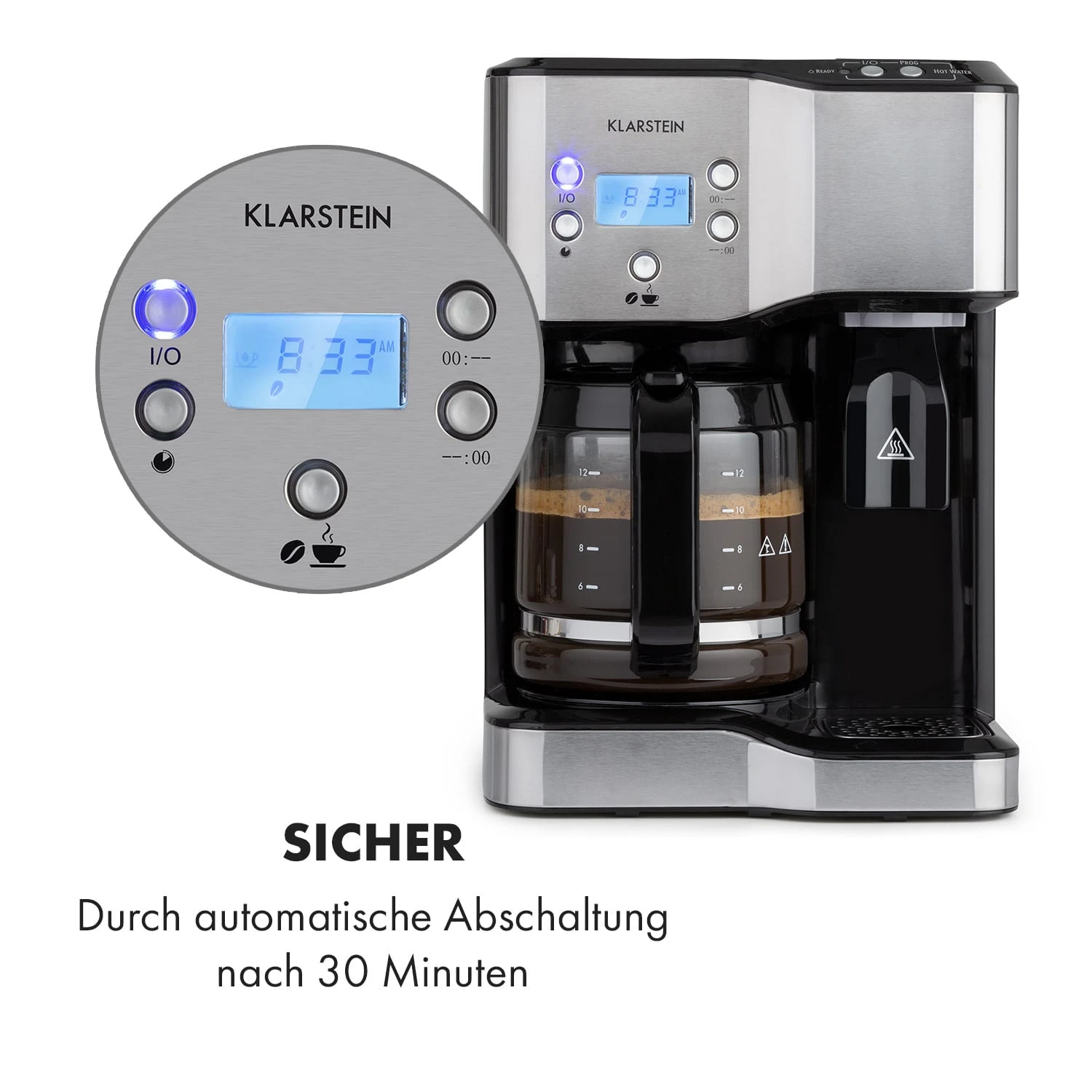Caldetto Kaffeemaschine 1900W Heißwasserspender 7 Caldetto Kaffeemaschine 1900W Heißwasserspender – Bild 7