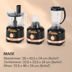 Luca Multifunktionsmixer 1000 W 3 L Stufenlose Geschwindigkeit 6 Modi -Einrichtungsgeschäft 10035487 de 0007 logo