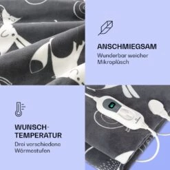 Dr. Watson XXL Heizdecke 3 Stufen Waschbar 200x180cm Coral Fleece -Einrichtungsgeschäft 10035503 de 0003 logo