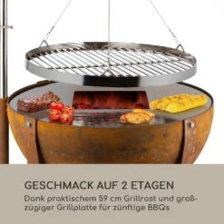 Fire Globe Feuerschale Mit Grill Ø60cm Stahl -Einrichtungsgeschäft 10035510 de 0003 logo