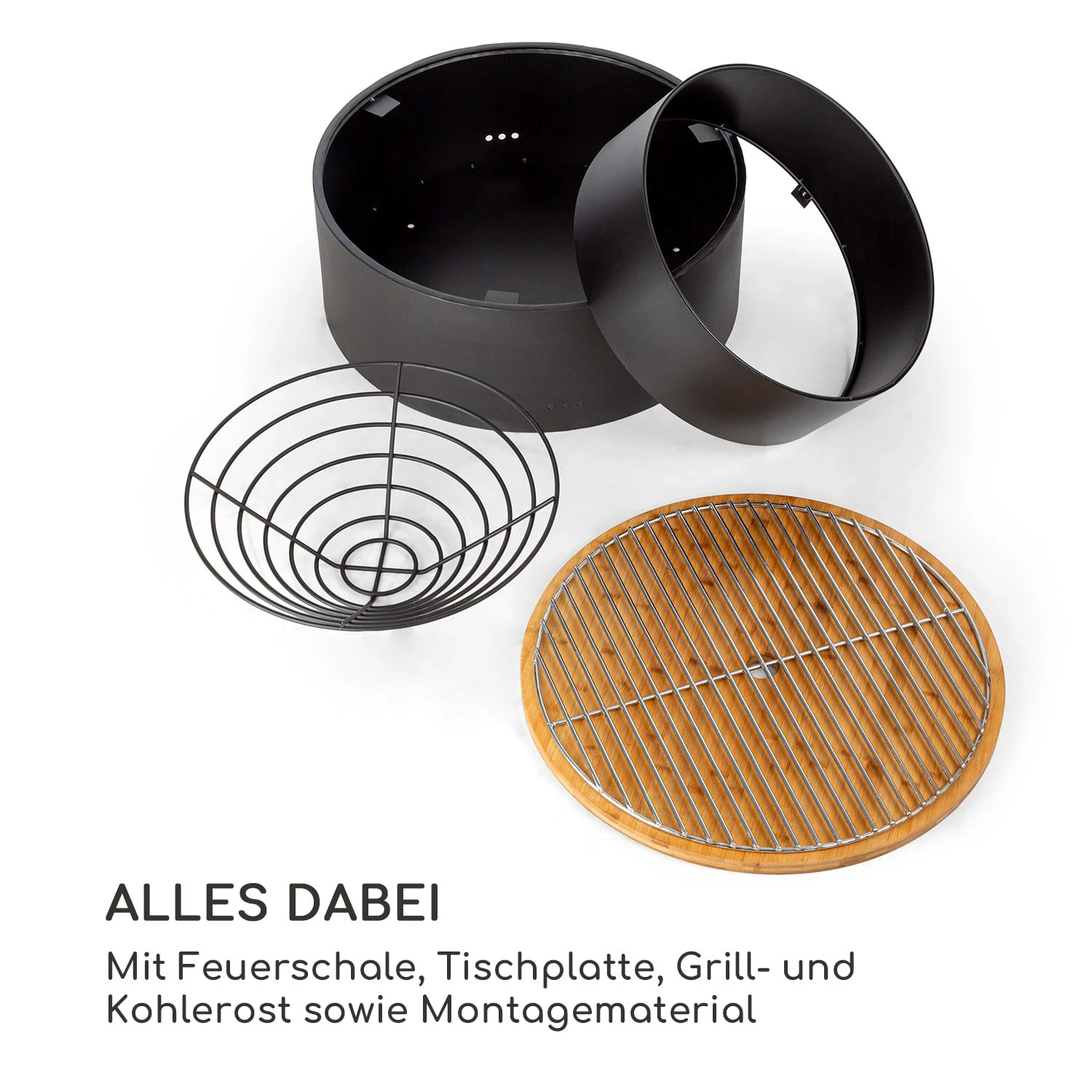 Pompeji Feuerschale Und Grill Ø60cm Stahl 6 Pompeji Feuerschale Und Grill Ø60cm Stahl – Bild 6