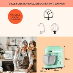 Bella Elegance Küchenmaschine 2000W 2,7PS 5,2 Ltr Edelstahl BPA-frei 11 Bella Elegance Küchenmaschine 2000W 2,7PS 5,2 Ltr Edelstahl BPA-frei -Einrichtungsgeschäft 10035520 de 0005 usp