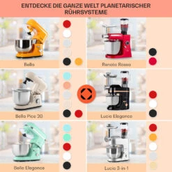 Bella Elegance Küchenmaschine 2000W 2,7PS 5,2 Ltr Edelstahl BPA-frei 13 Bella Elegance Küchenmaschine 2000W 2,7PS 5,2 Ltr Edelstahl BPA-frei -Einrichtungsgeschäft 10035520 de 0007 usp