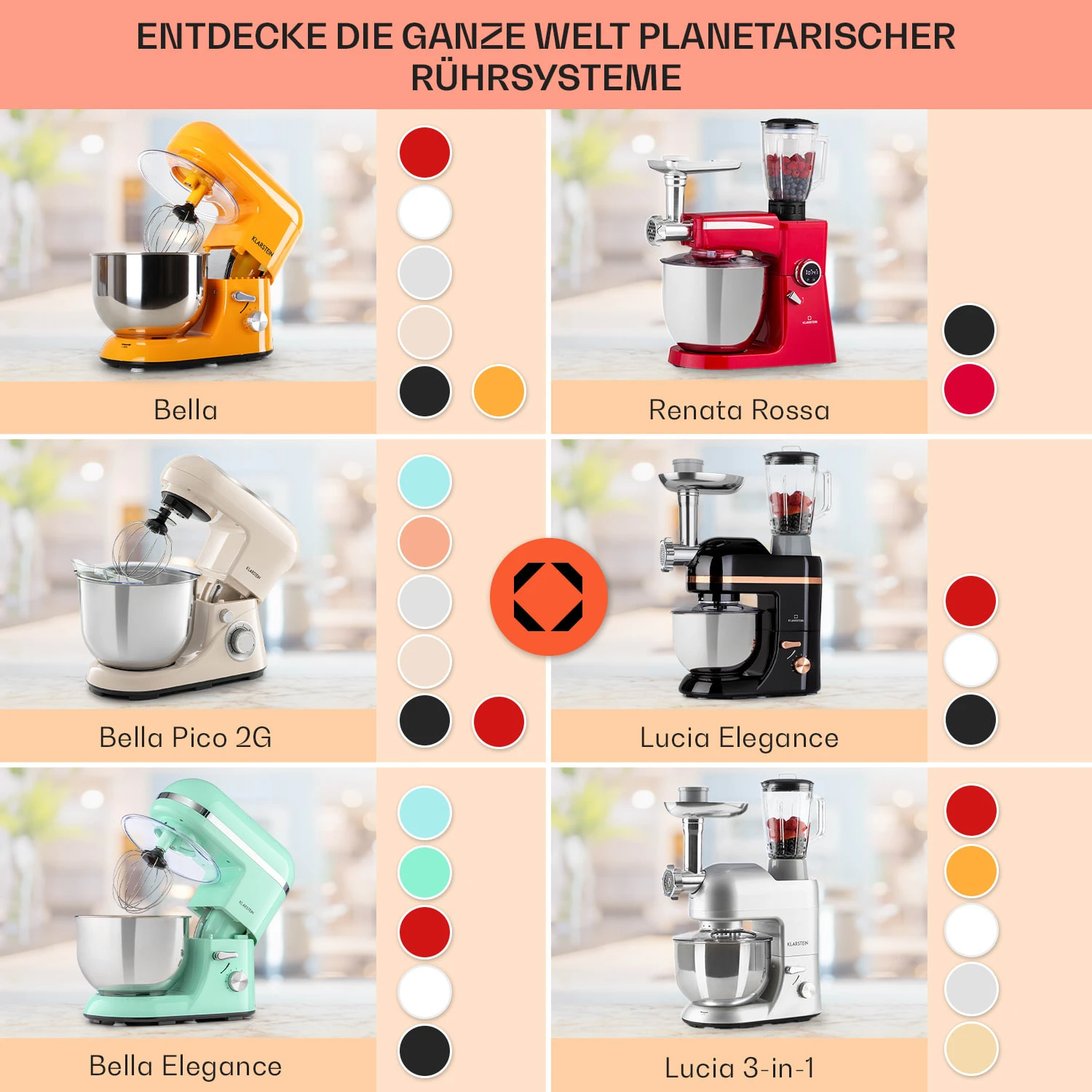 Bella Elegance Küchenmaschine 2000W 2,7PS 5,2 Ltr Edelstahl BPA-frei 7 Bella Elegance Küchenmaschine 2000W 2,7PS 5,2 Ltr Edelstahl BPA-frei – Bild 7