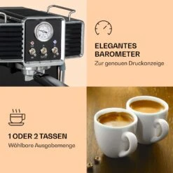 Gusto Classico Espressomaker 1350 Watt 20 Bar Druck 1,5 Liter -Einrichtungsgeschäft 10035564 de 0004 logo