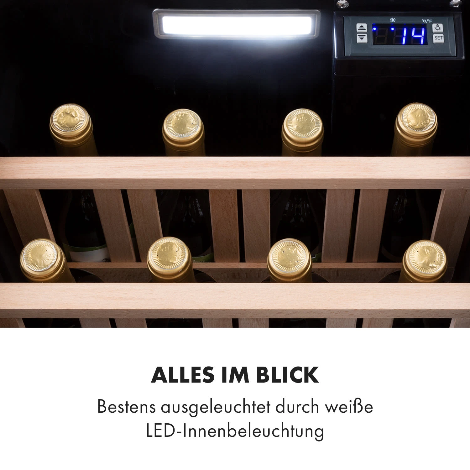 Vinetage 12 Getränkekühler Kühlschrank 48 Liter 4-22°C Retro-Design 6 Vinetage 12 Getränkekühler Kühlschrank 48 Liter 4-22°C Retro-Design – Bild 6