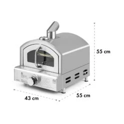 Pizzaiolo Neo Gas-Pizzaofen Inkl. Pizzastein Thermometer Edelstahl -Einrichtungsgeschäft 10035708 yy 0010 logo Klarstein Pizzaiolo Neo Gas Pizzaofen