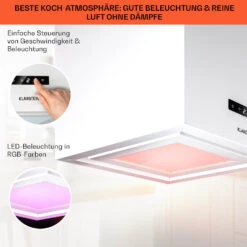 Kronleuchter Smart Inselabzugshaube 595m³/h App-Steuerung LED-Panel -Einrichtungsgeschäft 10035711 de 0004 usp