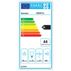 Kronleuchter Smart Inselabzugshaube 595m³/h App-Steuerung LED-Panel -Einrichtungsgeschäft 10035711 energy label