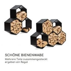 Hexawood Black Holzspeicher Hexagon-Form 50,2x58x32cm -Einrichtungsgeschäft 10035764 de 0004 logo
