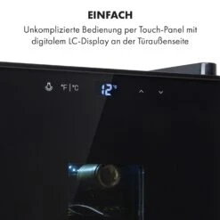 Bellevin 8 Uno Weinkühlschrank 23 Liter 11-18 °C LED Touch SingleZone -Einrichtungsgeschäft 10035862 de 0004 logo
