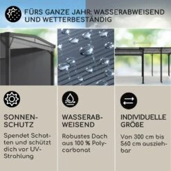 Pantheon Solid Sky Expand Pavillon Seitenwände 3x3-5,6 M Aluminium -Einrichtungsgeschäft 10035869 de 0002 usp