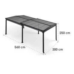 Pantheon Solid Sky Expand Pavillon Seitenwände 3x3-5,6 M Aluminium -Einrichtungsgeschäft 10035869 yy 0007 dimensions