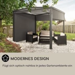 Pantheon Cortina Solid Sky Pergola Vordach 3x4m Polycarbonat -Einrichtungsgeschäft 10035873 de 0006 usp