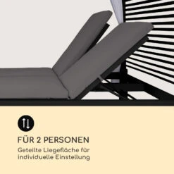 Eremitage Double Lux Sonnenliege 4 Liegepositionen 2 Personen 6 Cm Polster -Einrichtungsgeschäft 10035922 de 0009 logo