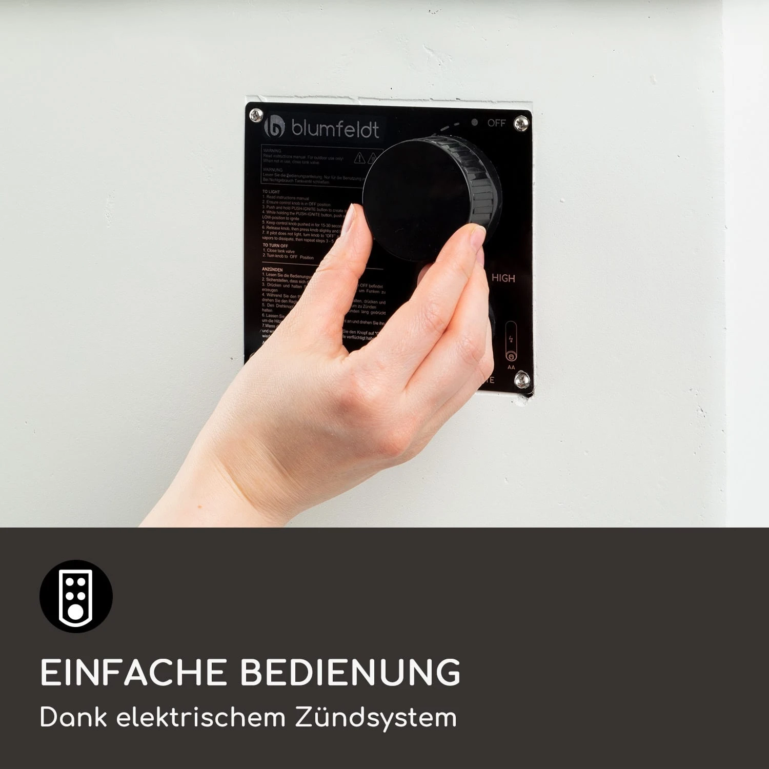 Prati Gas-Feuerstelle 13 KW Elektrisches Zündsystem Lavasteine Inkl. Regenschutz 4 Prati Gas-Feuerstelle 13 KW Elektrisches Zündsystem Lavasteine Inkl. Regenschutz – Bild 4