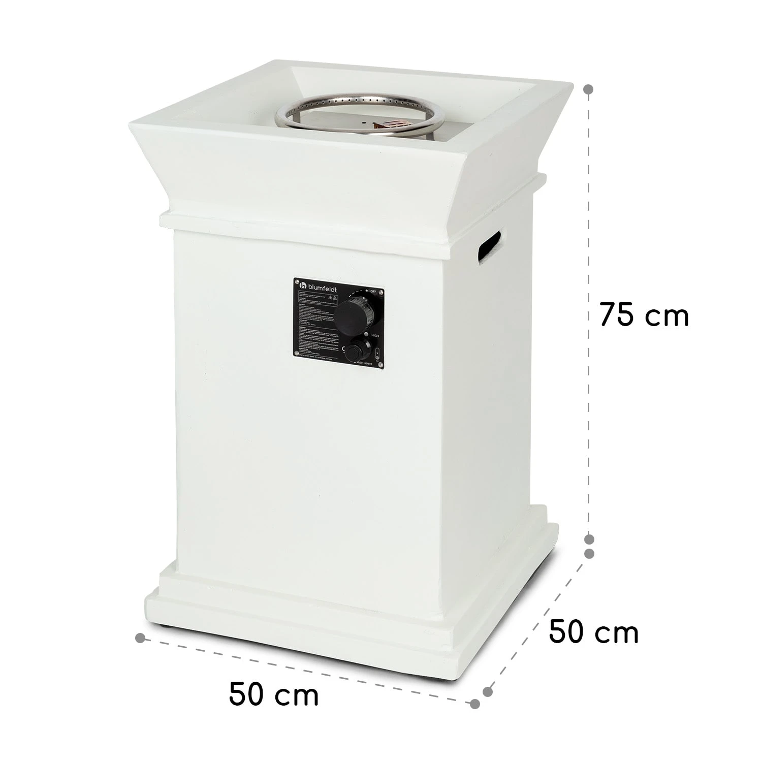 Prati Gas-Feuerstelle 13 KW Elektrisches Zündsystem Lavasteine Inkl. Regenschutz 8 Prati Gas-Feuerstelle 13 KW Elektrisches Zündsystem Lavasteine Inkl. Regenschutz – Bild 8