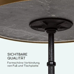 Patras Lux Bistro-Tisch Mit Dreifuß Marmortisch Ø: 57,5 Cm Höhe: 72 Cm 13 Patras Lux Bistro-Tisch Mit Dreifuß Marmortisch Ø: 57,5 Cm Höhe: 72 Cm -Einrichtungsgeschäft 10035984 de 0006 logo