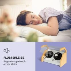 Garonne 4 Uhrenbeweger, 2 Drehteller, 4 Uhren, 3 Geschwindigkeiten, 4 Modi, Bambus -Einrichtungsgeschäft 10036042 de 0004 logo