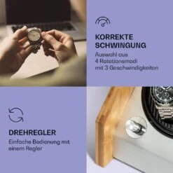 Garonne 6 Uhrenbeweger 6 Uhren 3 Geschwindigkeiten 4 Modi Bambus -Einrichtungsgeschäft 10036043 de 0003 logo