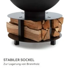 Savage 2.0 Rund Feuerschalen-Grill Ø: 60 Cm Stabiler Sockel Holzlager -Einrichtungsgeschäft 10036086 de 0003 logo