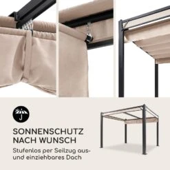 Pantheon Cortina Pergola Ersatzseitenwand Set: 4 Wände 200 G/m² Polyester-Tuch 3x3m 8 Pantheon Cortina Pergola Ersatzseitenwand Set: 4 Wände 200 G/m² Polyester-Tuch 3x3m -Einrichtungsgeschäft 10036116 de 0003 logo