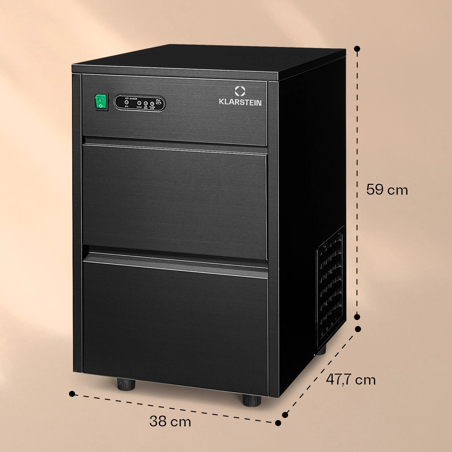 Powericer XL Eiswürfelmaschine 20 Kg/Tag 145 Watt 7 Powericer XL Eiswürfelmaschine 20 Kg/Tag 145 Watt – Bild 7