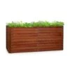 Rust Grow Hochbeet Gartenbeet Verzinktes Stahlblech Rost-Finish