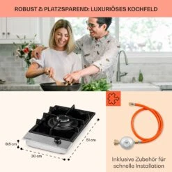 Alchemist Gaskochfeld 1 Wokbrenner Glaskeramik -Einrichtungsgeschäft 10036335 de 0006 usp