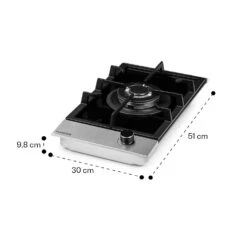 Alchemist Gaskochfeld 1 Wokbrenner Glaskeramik -Einrichtungsgeschäft 10036335 yy 0011 dimensions
