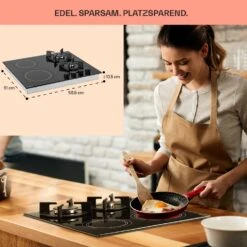 MultiChef 4 Kombi-Gaskochfeld Gas/Glaskeramik 4 Zonen 14 MultiChef 4 Kombi-Gaskochfeld Gas/Glaskeramik 4 Zonen -Einrichtungsgeschäft 10036337 de 0006 usp