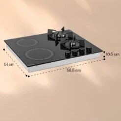 MultiChef 4 Kombi-Gaskochfeld Gas/Glaskeramik 4 Zonen 17 MultiChef 4 Kombi-Gaskochfeld Gas/Glaskeramik 4 Zonen -Einrichtungsgeschäft 10036337 yy 0011 dimensions