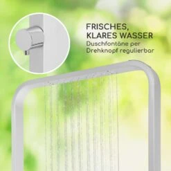 Sumatra Breeze Square Gartendusche WPC Aluminium 70x55cm Eckig -Einrichtungsgeschäft 10036347 de 0004 usp