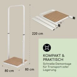 Sumatra Breeze Square Gartendusche WPC Aluminium 70x55cm Eckig -Einrichtungsgeschäft 10036347 de 0006 usp