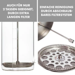 Glaswerk Ristretto French Press 1 Liter Borosilikatglas Edelstahl Walnussholz -Einrichtungsgeschäft 10036368 de 0006 logo