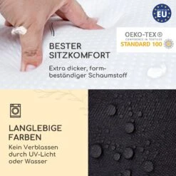 Sylt Polsterauflage Sesselauflage Kopfkissen Polyester 50x120x9cm -Einrichtungsgeschäft 10036544 de 0004 usp