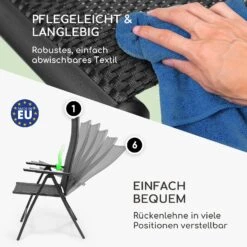London Gartenstuhl Textilene Aluminium 6-Positionen Klappbar -Einrichtungsgeschäft 10037396 de 0003 logo