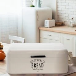 Delaware Brotkasten Metall 42x16x24,5 Cm Klappdeckel Lüftungslöcher -Einrichtungsgeschäft 10037442 yy 0004 logo